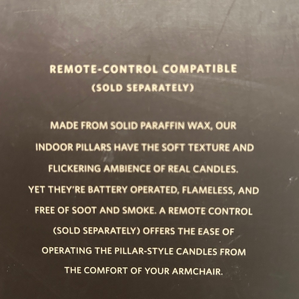Restoration Hardware , White Wax Flameless Candle - Picture 2 of 3